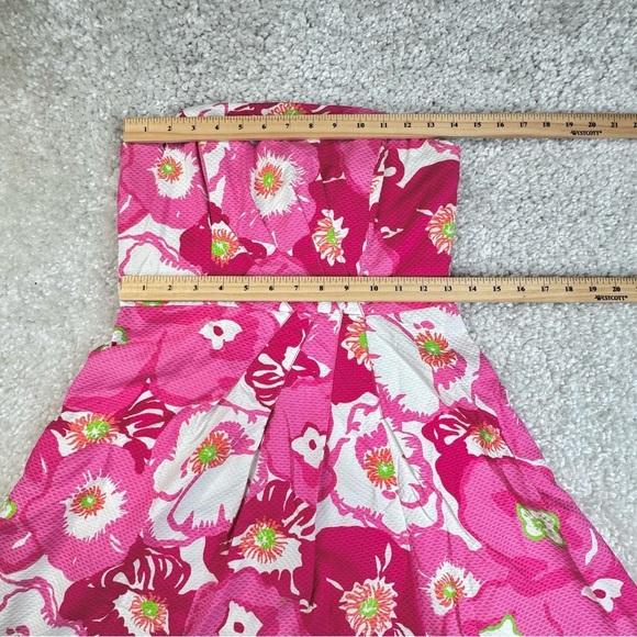Lilly Pulitzer Bloom Dress Pink Floral Preppy Resort Coquette Cruise Tropical 4 - Picture 11 of 12